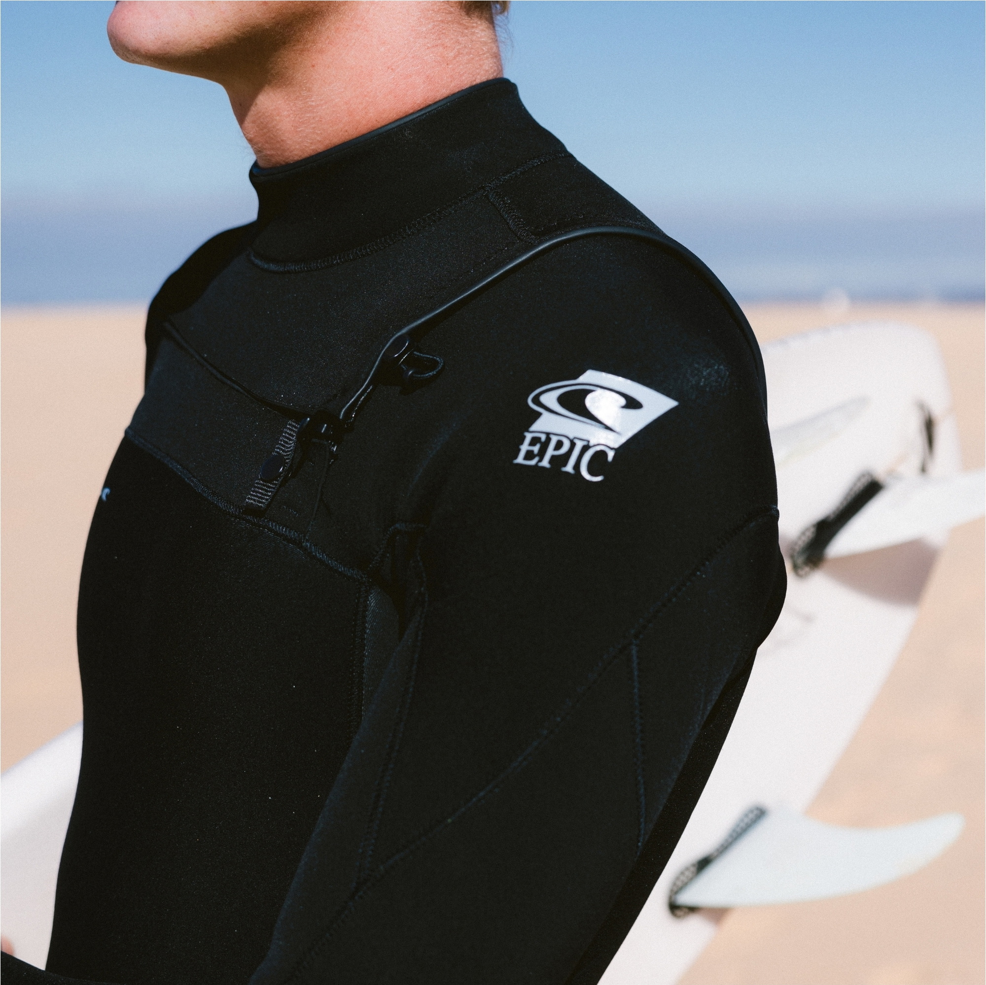2026 O'Neill Heren Epic 5/4mm Borst Ritssluiting Wetsuit 5648 - Black